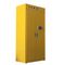 2 cửa 4 ngăn kéo Tủ lưu trữ hóa chất dễ cháy cho dược phẩm Màu vàng