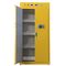 2 cửa 4 ngăn kéo Tủ lưu trữ hóa chất dễ cháy cho dược phẩm Màu vàng