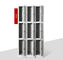 Tủ lưu trữ tủ khóa bằng kim loại sơn tĩnh điện 9 cửa ISO9001