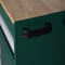 Hộp dụng cụ di động ISO14001 màu xanh lá cây có ngăn kéo, tủ lưu trữ dụng cụ bằng kim loại