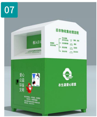 Hộp quyên góp OEM sơn tĩnh điện cho quần áo, cao 1800mm