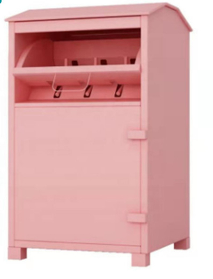 Quần áo Tái chế Thùng màu Hồng Đóng góp Kim loại Cao 1800mm